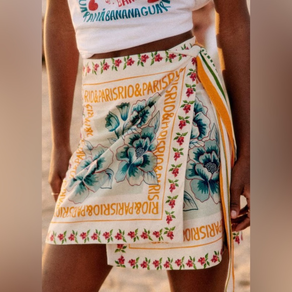 Sézane x Farm Rio Lola Skirt, size 34